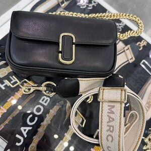 NWT! New Marc Jacobs J Marc Mini Shoulder Bag -Smooth Leather Black